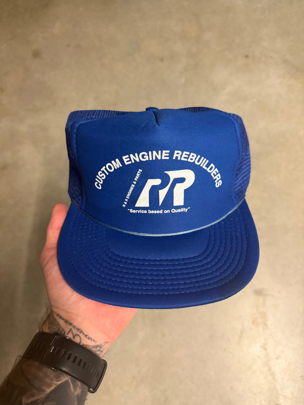 Vintage ‘custom engine rebuilders’ cap