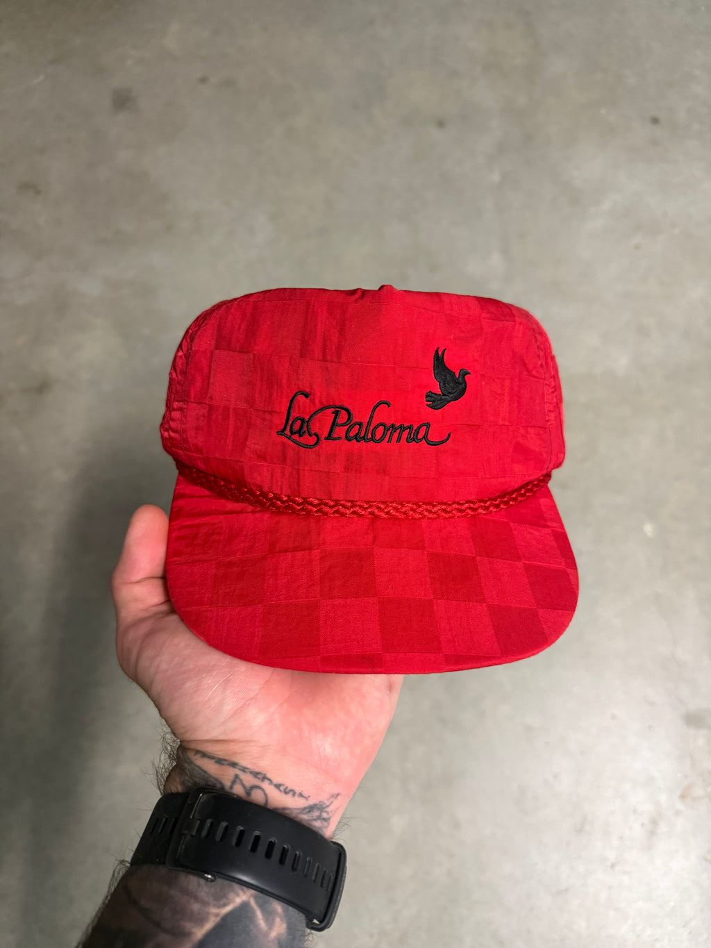 Vintage ‘La paloma’ red cap