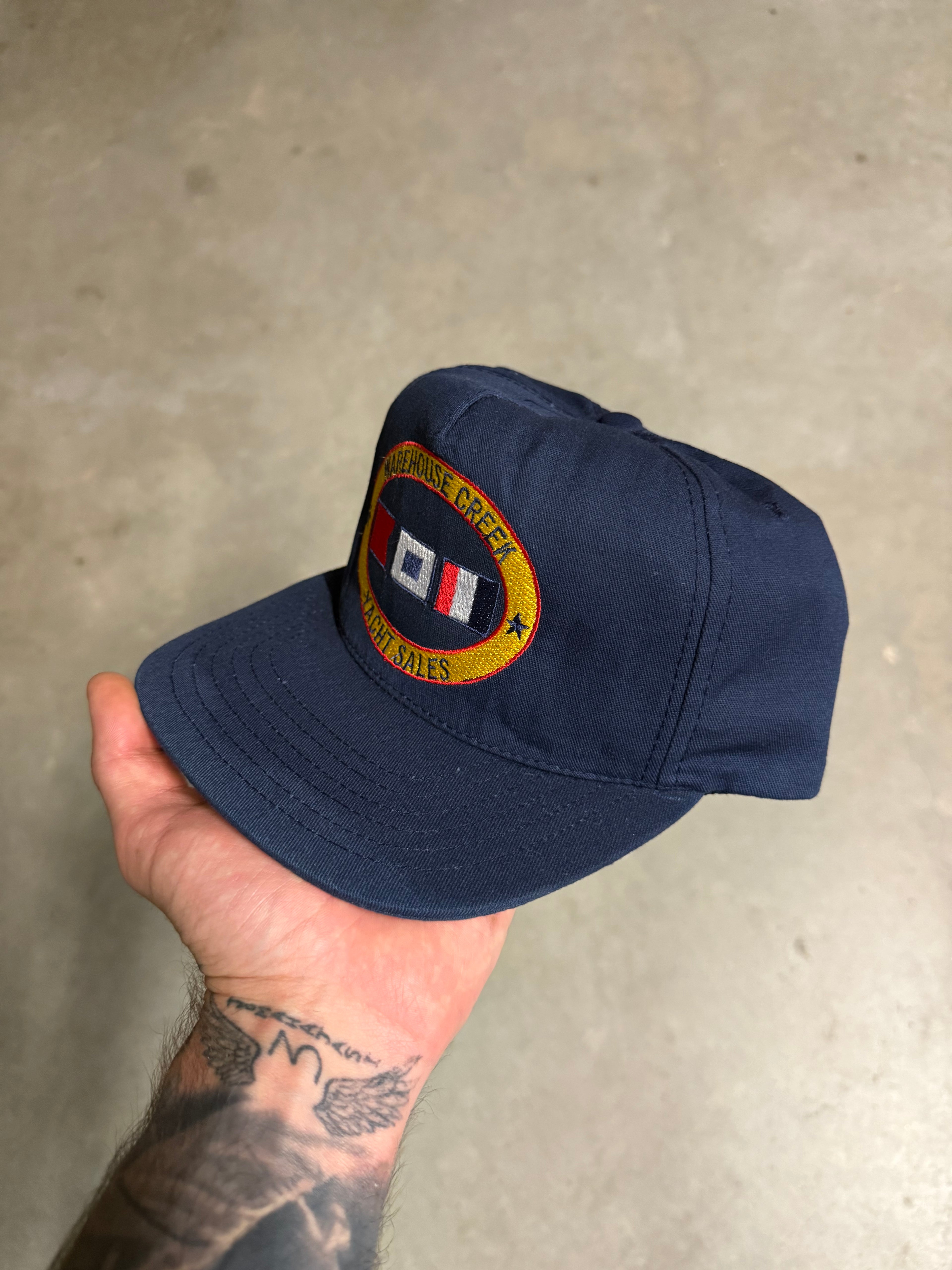 Vintage ‘warehouse creek yacht sales’ cap
