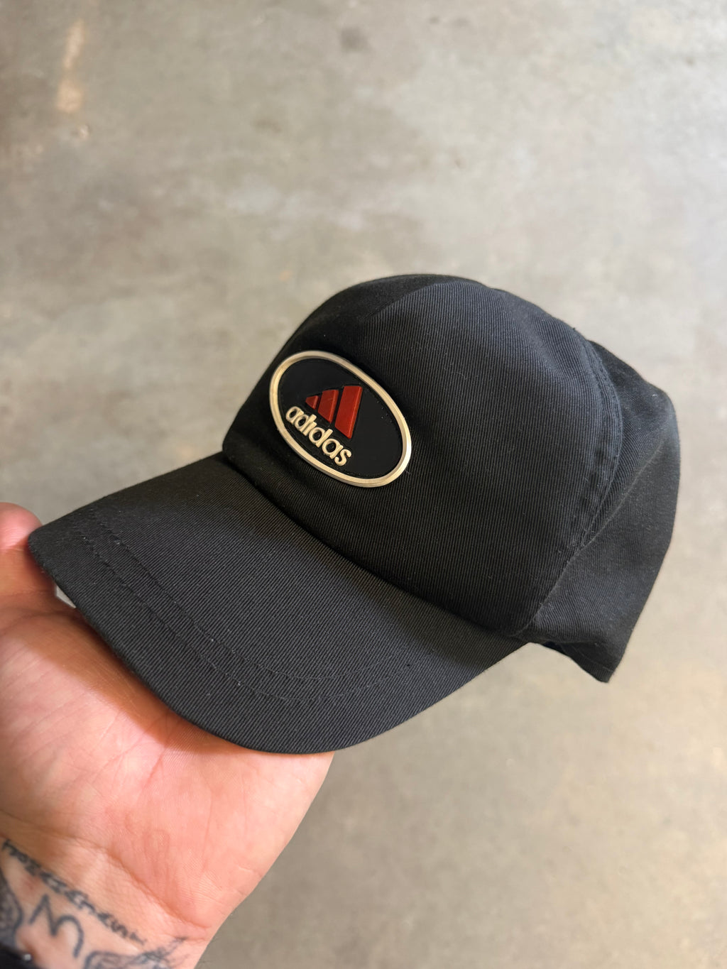 Vintage Adidas raised logo cap