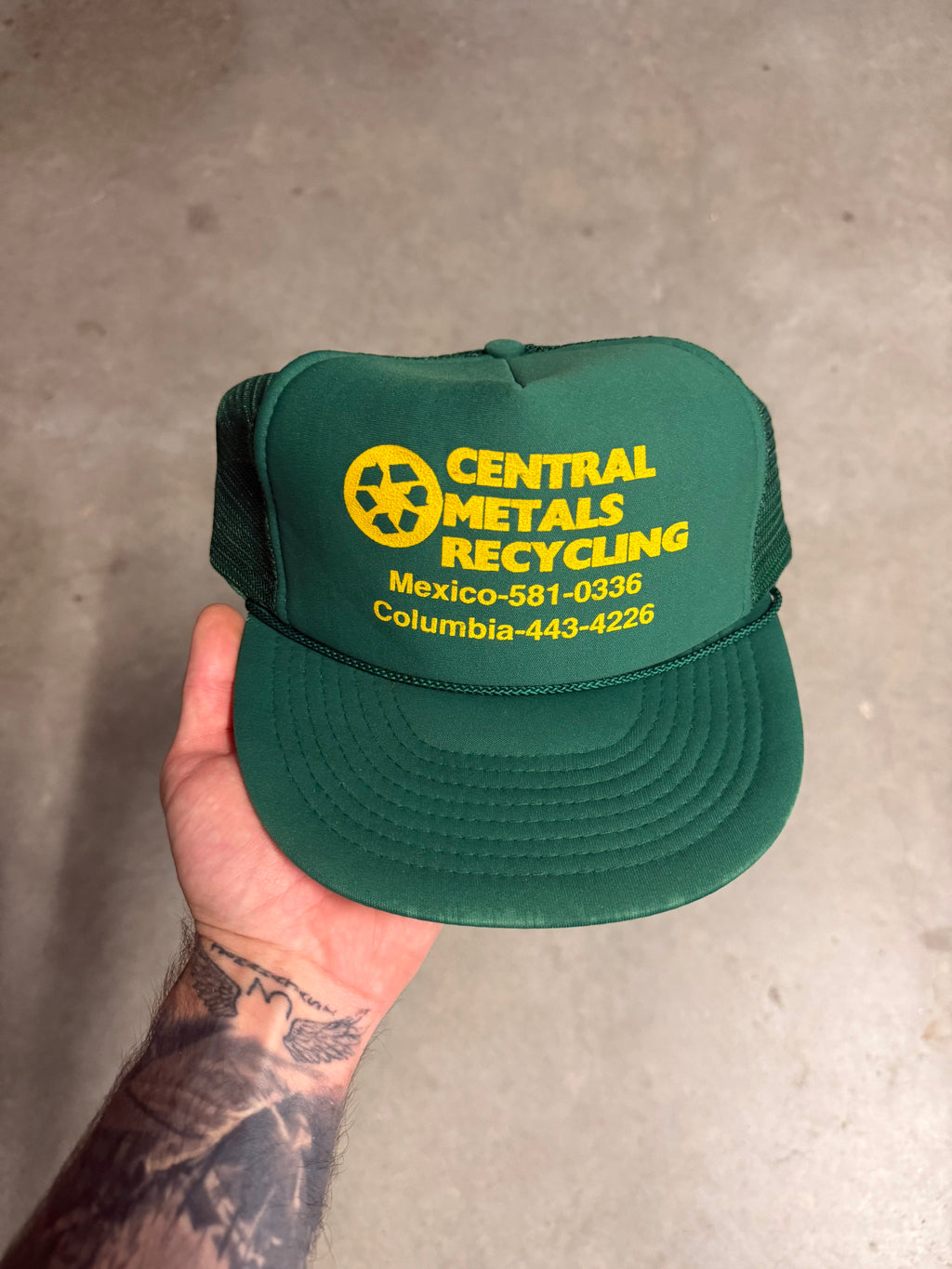Vintage ‘central metals’ trucker cap