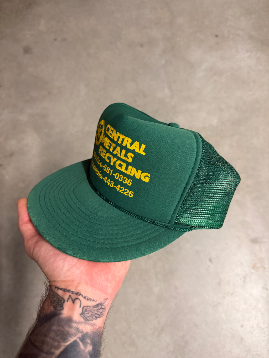 Vintage ‘central metals’ trucker cap