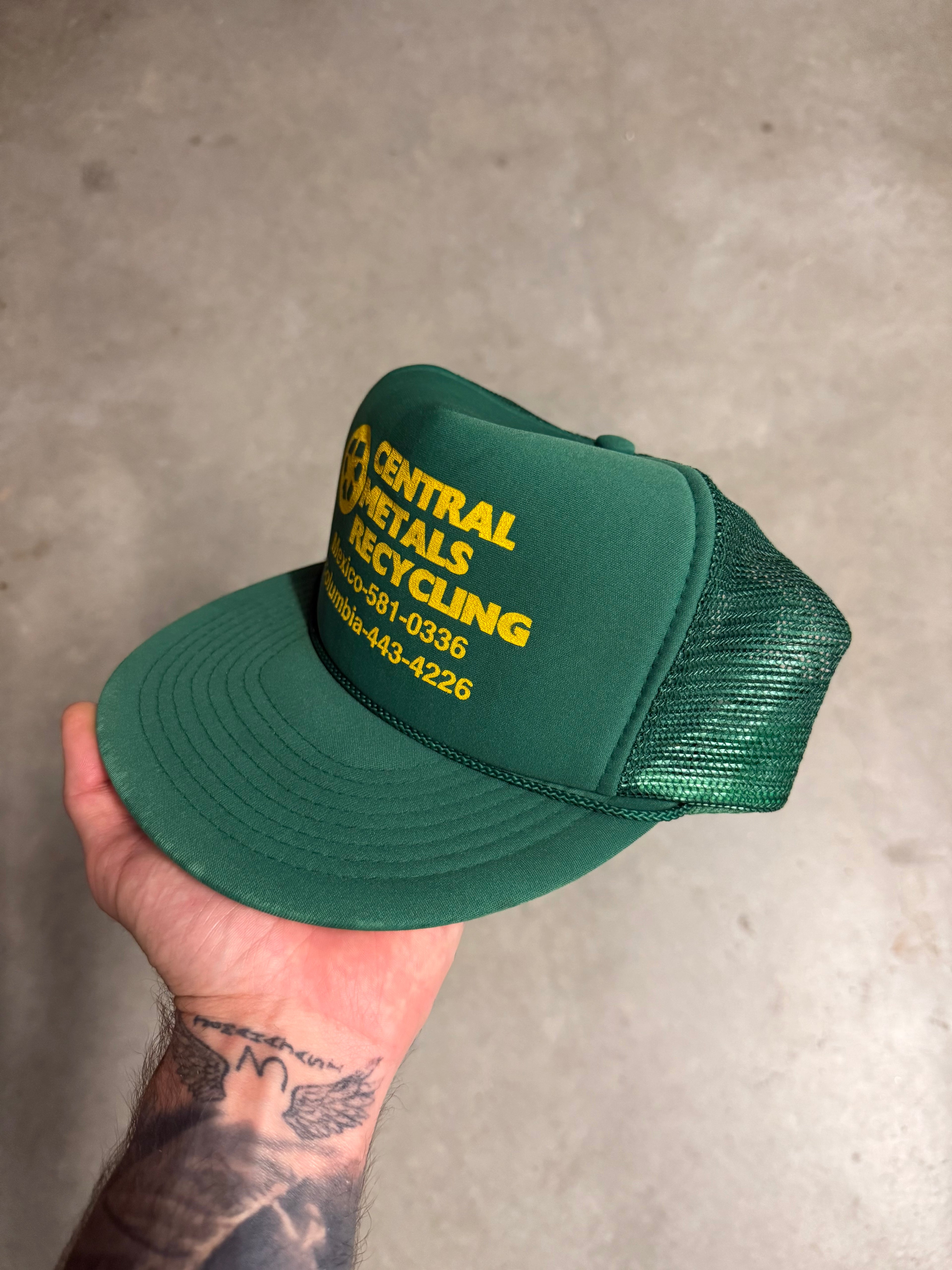 Vintage ‘central metals’ trucker cap