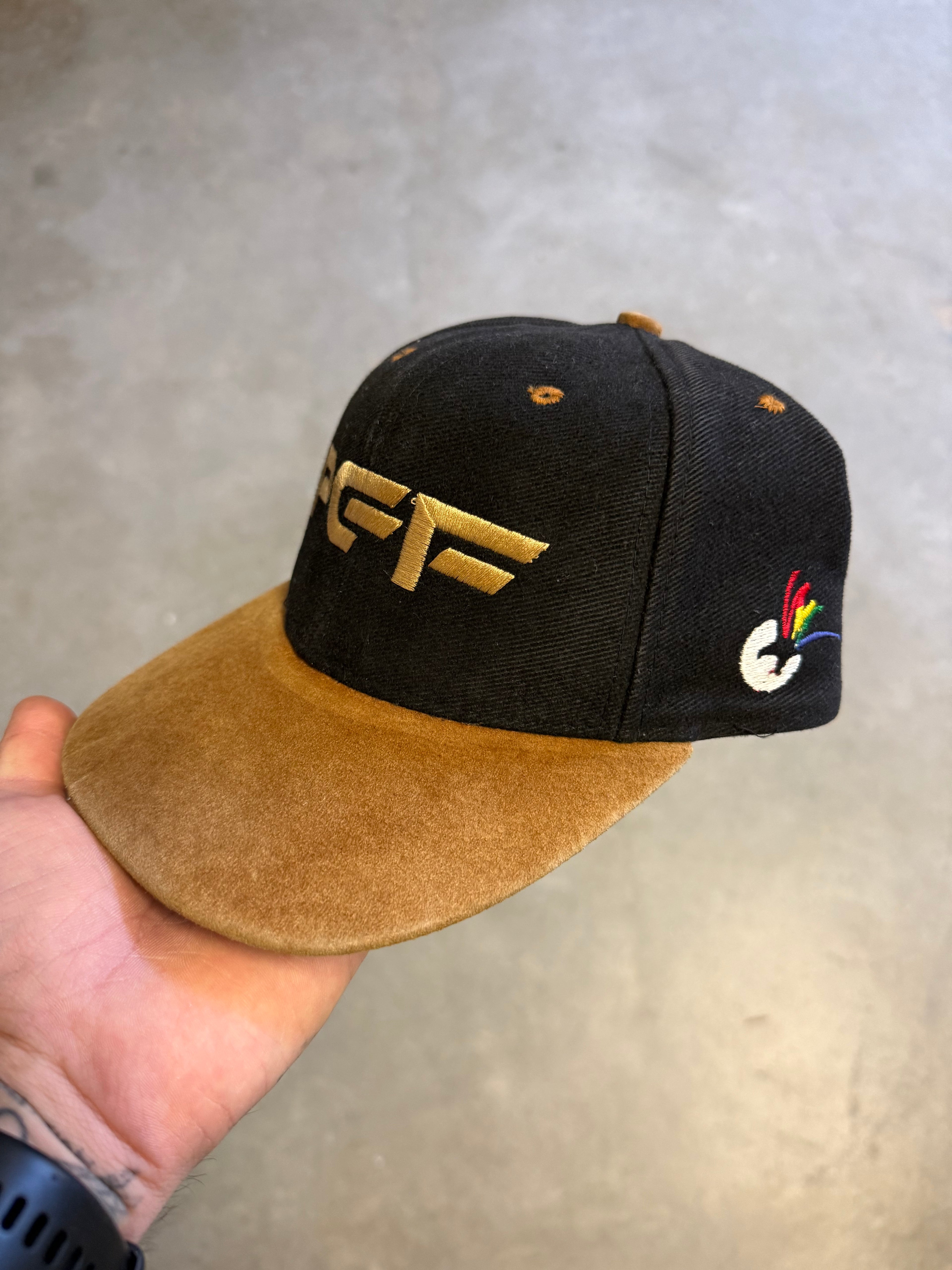 Rare Vintage PGF Suede-Brim Cap with Leather Strap (80s/90s)