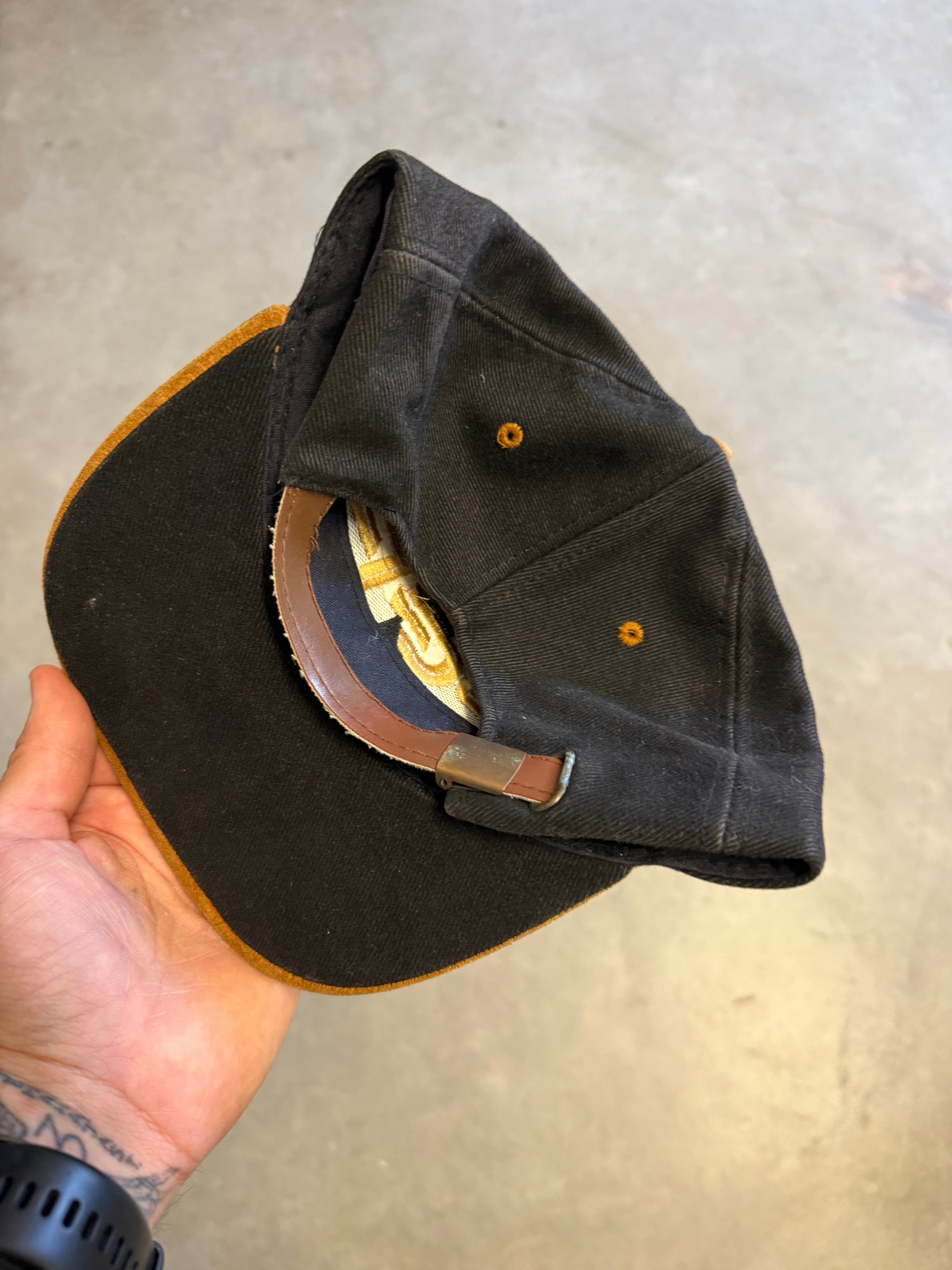 Rare Vintage PGF Suede-Brim Cap with Leather Strap (80s/90s)