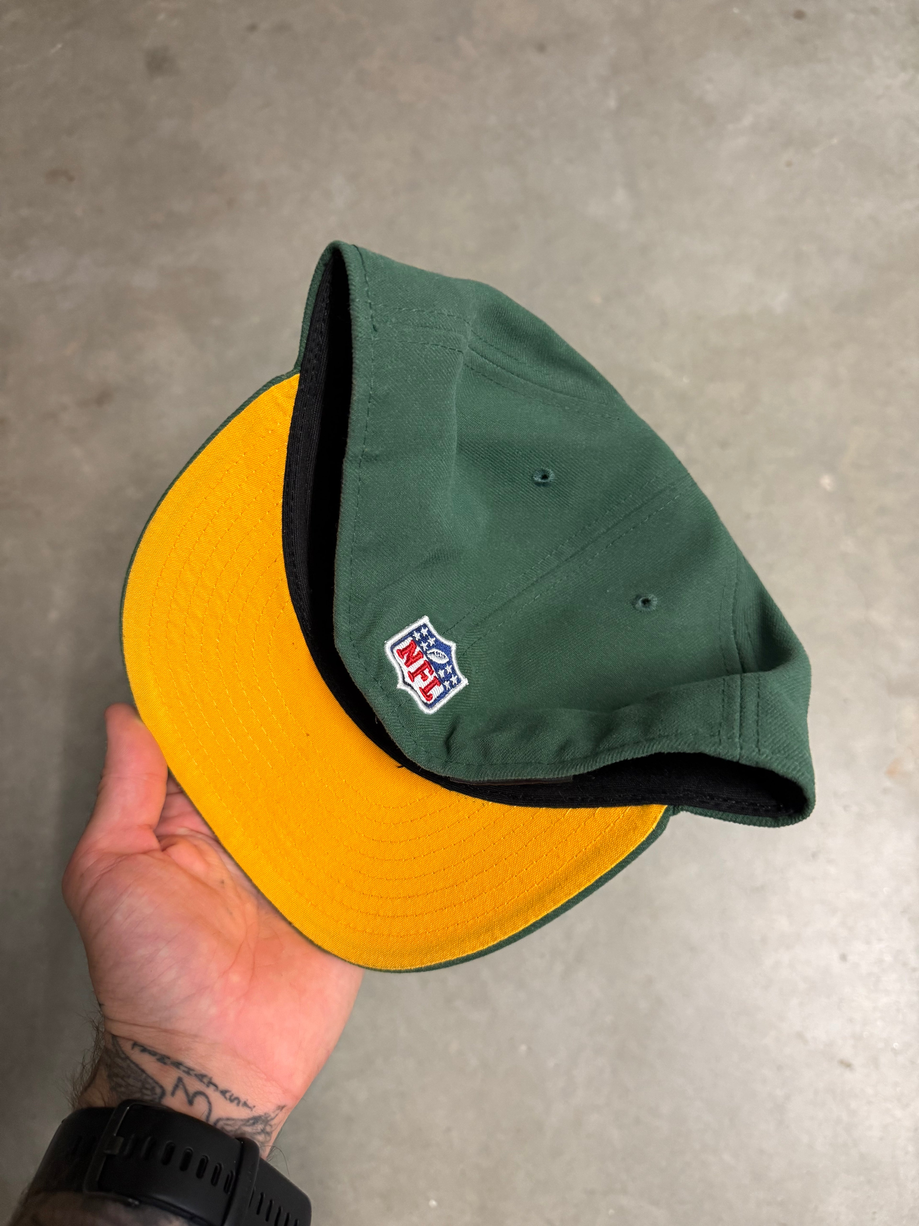 Heritage GreenBay packers fitted cap - size 7 1/2