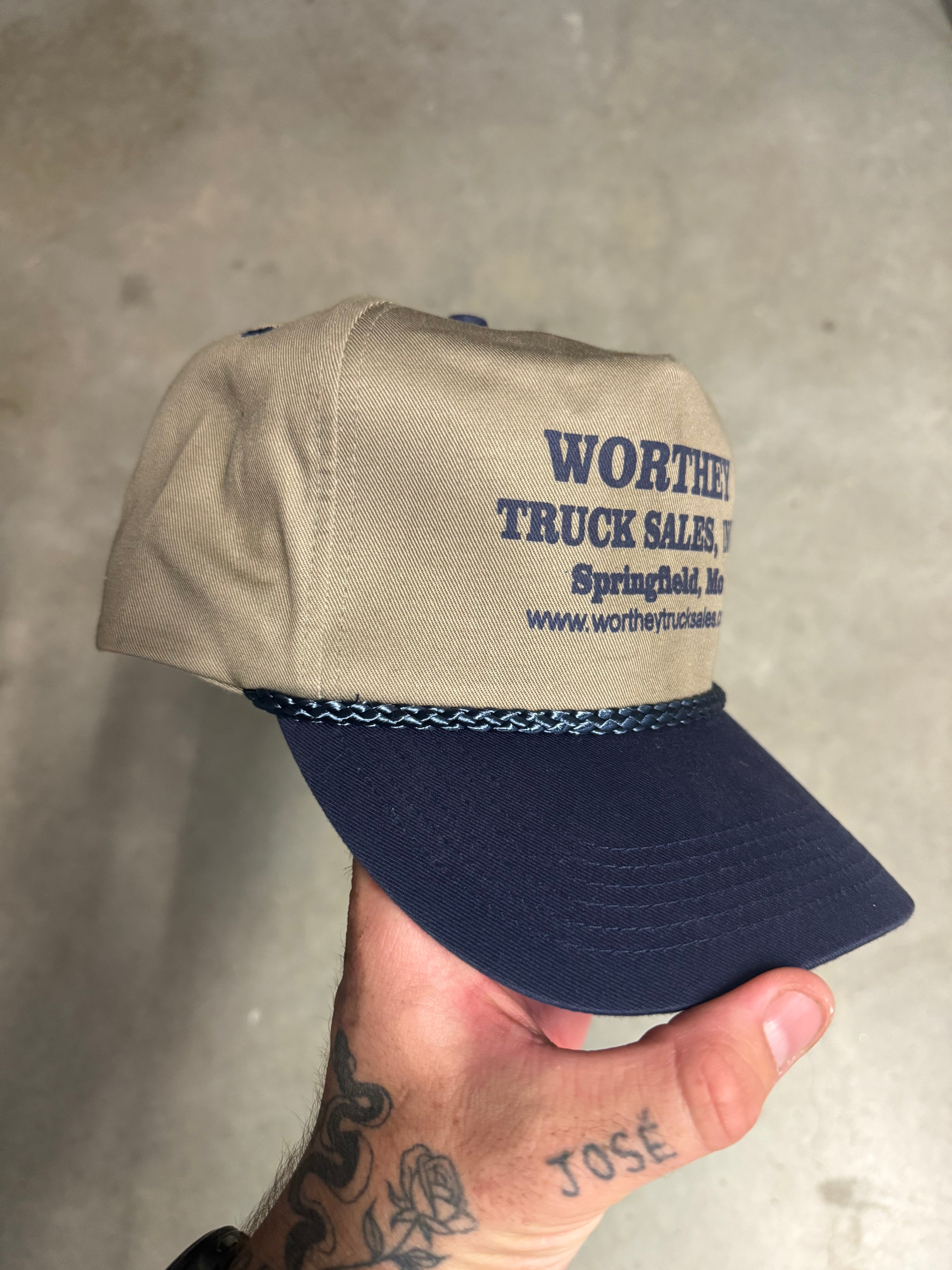 Vintage ‘Worthey truck sales’ cap