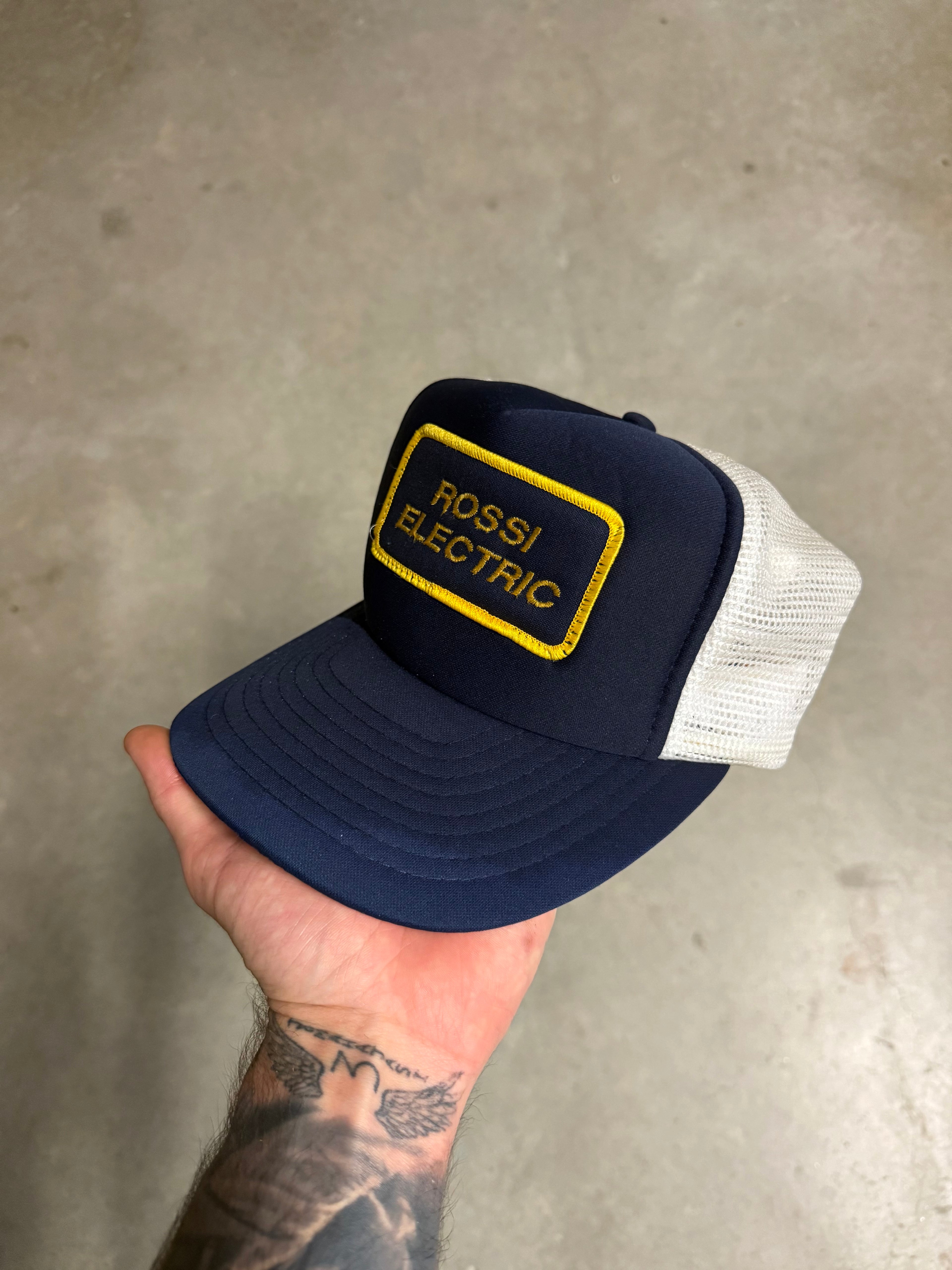 Vintage ‘Rossi electric’ trucker cap
