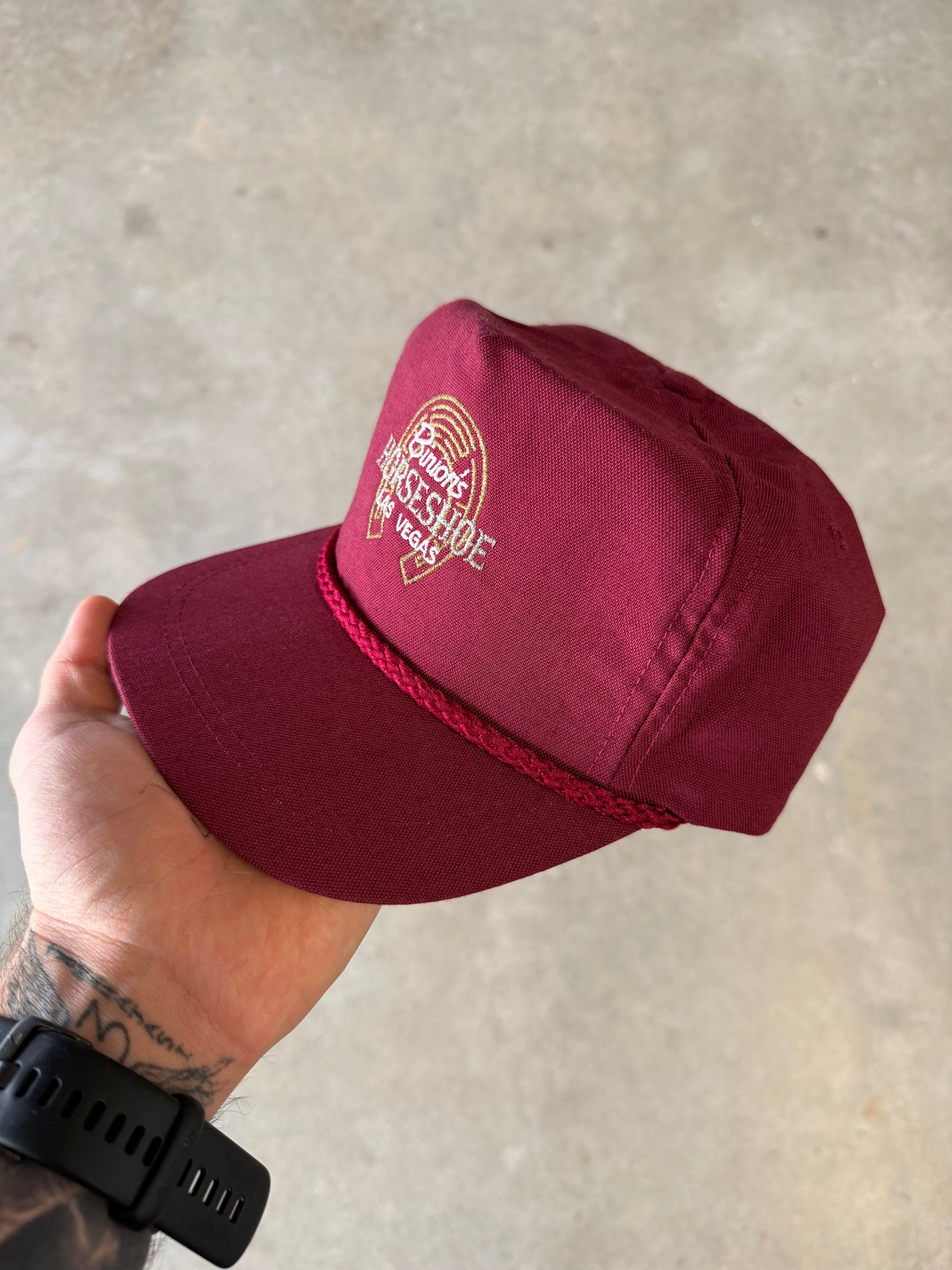 Vintage ‘binions horseshoe Las Vegas’ cap